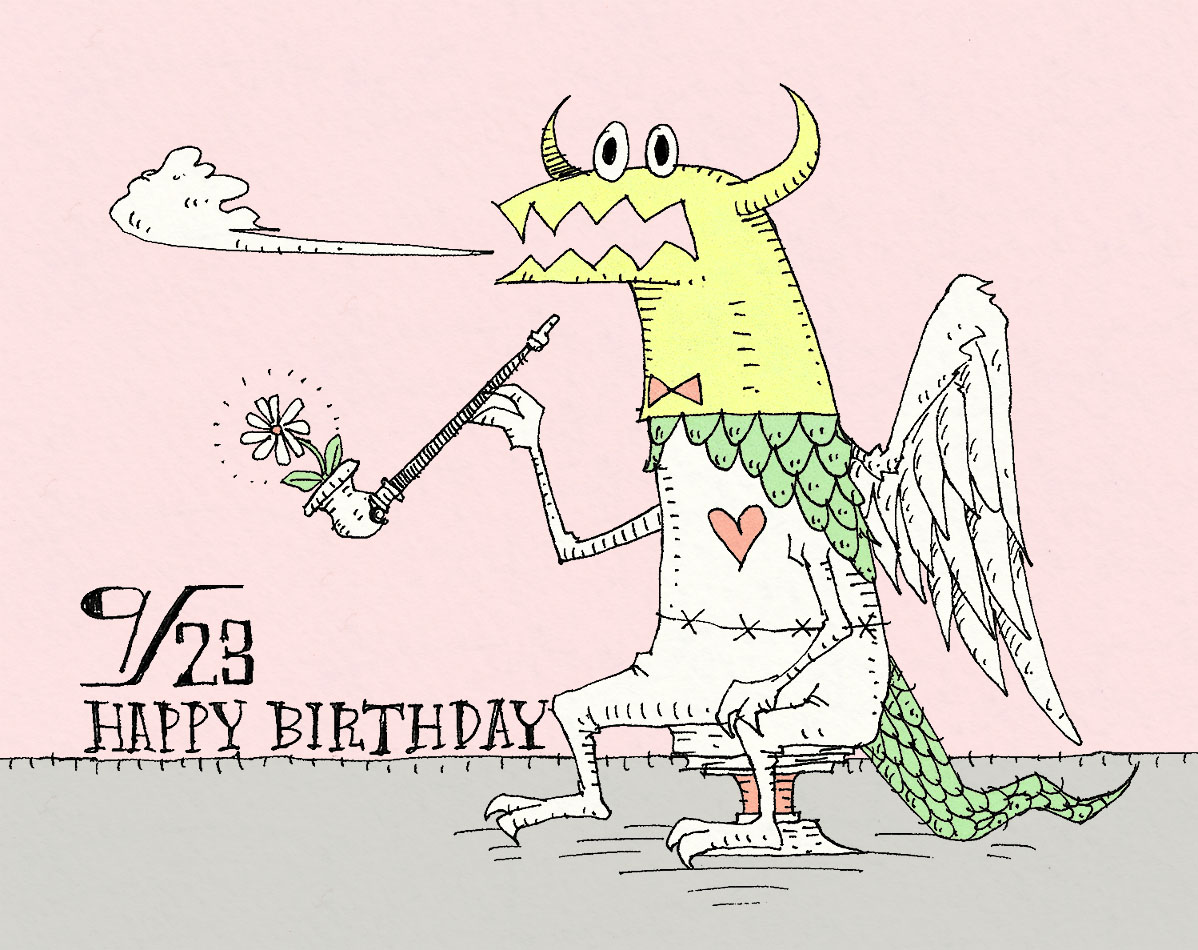 毎日誰かの誕生日！
9月23日生まれの方、お誕生日おめでとうございます！
9/23生まれの方に届くと嬉しいです。

伸びが最高に気持ちいい1日となりますように！！

#誕生日 #happybirthday #9月23日 #ボールペン画