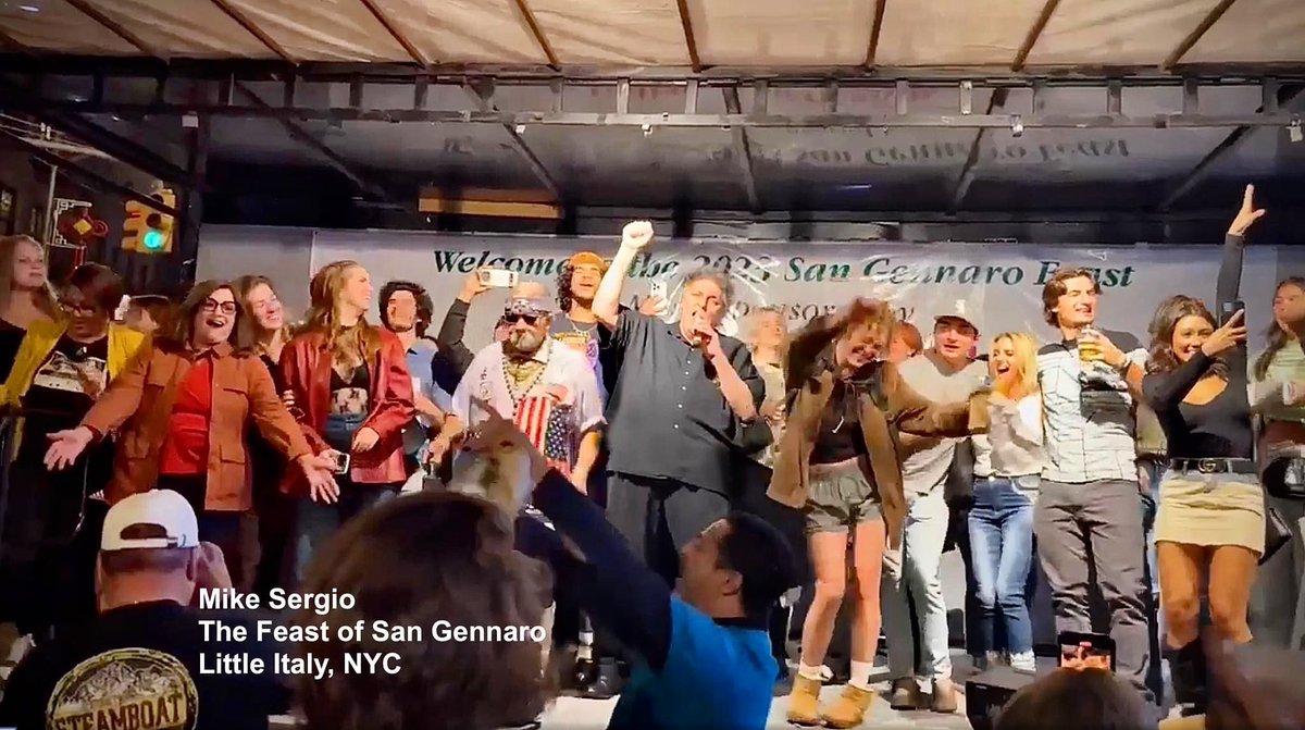 BACK BY POPULAR DEMAND! I’m doing another show at The Feast of San Gennaro tmrw, SAT, 9/23 from 7-8PM. I’ll be singing the classics by Sinatra, Bennett, Dino &amp; a whole lot more! Main stage is on corner of Grand &amp; Mott St in Little Italy. See you at the Feast! 😎 <a href="/SanGennaroNYC/">The Feast Of San Gennaro NYC</a>