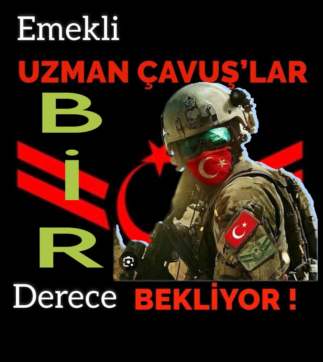 Cumhurbaşkanımıza sesleniyoruz
45 Yaş kıstası nedeniyle düşük derecelerden
resen erken emekliliğe sevk edilen #UzmanÇavuş'lar bu gün verilen 3600 ek göstergeyi alamıyor.3600 ek göstergeyi alabilmeleri için seyyanen bir (1) derece talep ediyor
#HakVerilmeyenBizKaldık
<a href="/alitilkici38/">Ali Tilkici 🇹🇷</a>