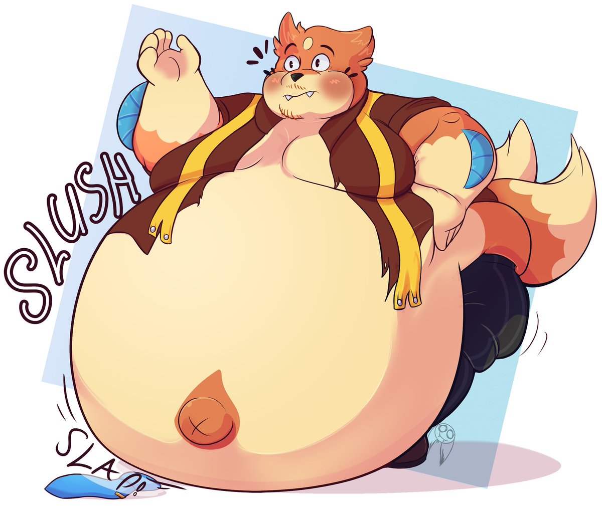 NekkysAD's tweet photo. If Wayne isn't running his mouth he's having a wardrobe malfunction... or in this case doing both at once

Art by @clown_honkers https://t.co/k4mvl9YNCY