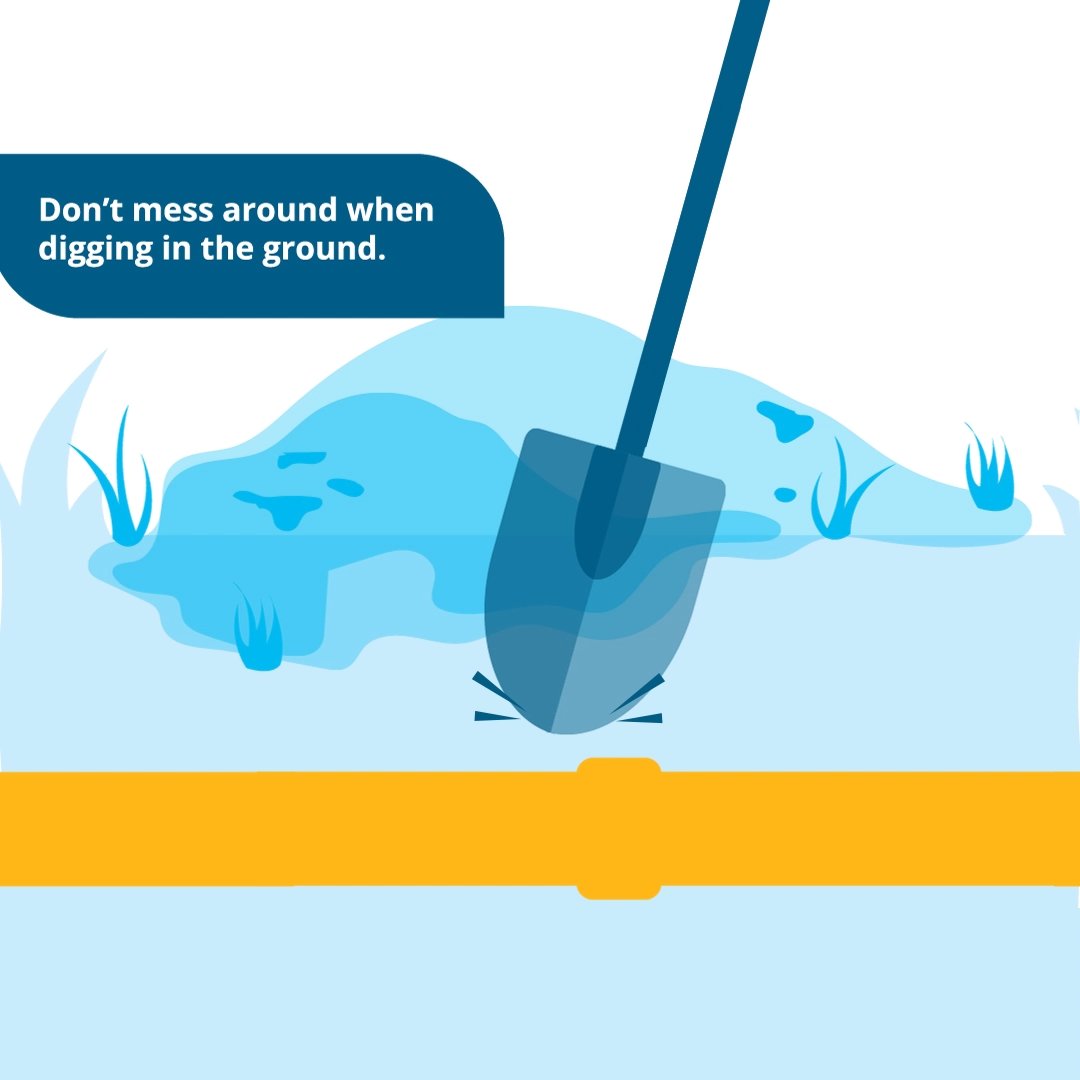 SaskEnergy's tweet image. Hitting a natural gas line can be costly in more ways than one. Keep yourself and others safe. Get the natural gas lines located before you dig. Learn more: saskenergy.com/digsafely

#SaskEnergySafety #CheckBeforeYouDig #SafetyBeforeYouDig