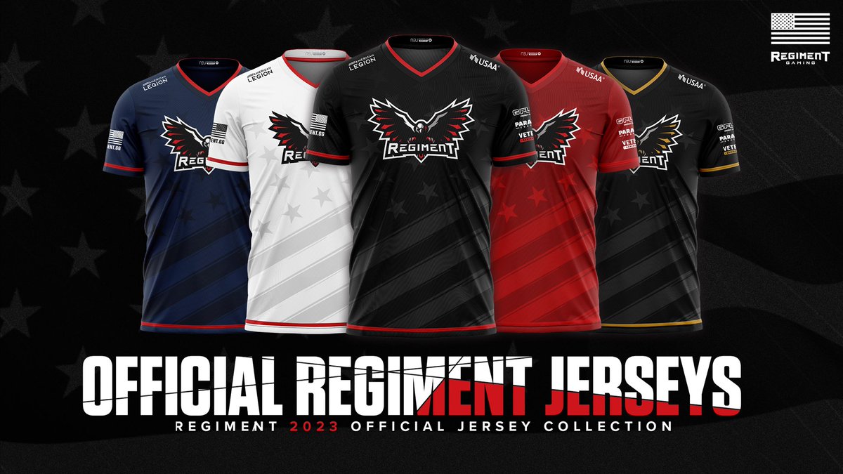 We’re proud to announce the NEW Official REGIMENT Jerseys! 🇺🇸