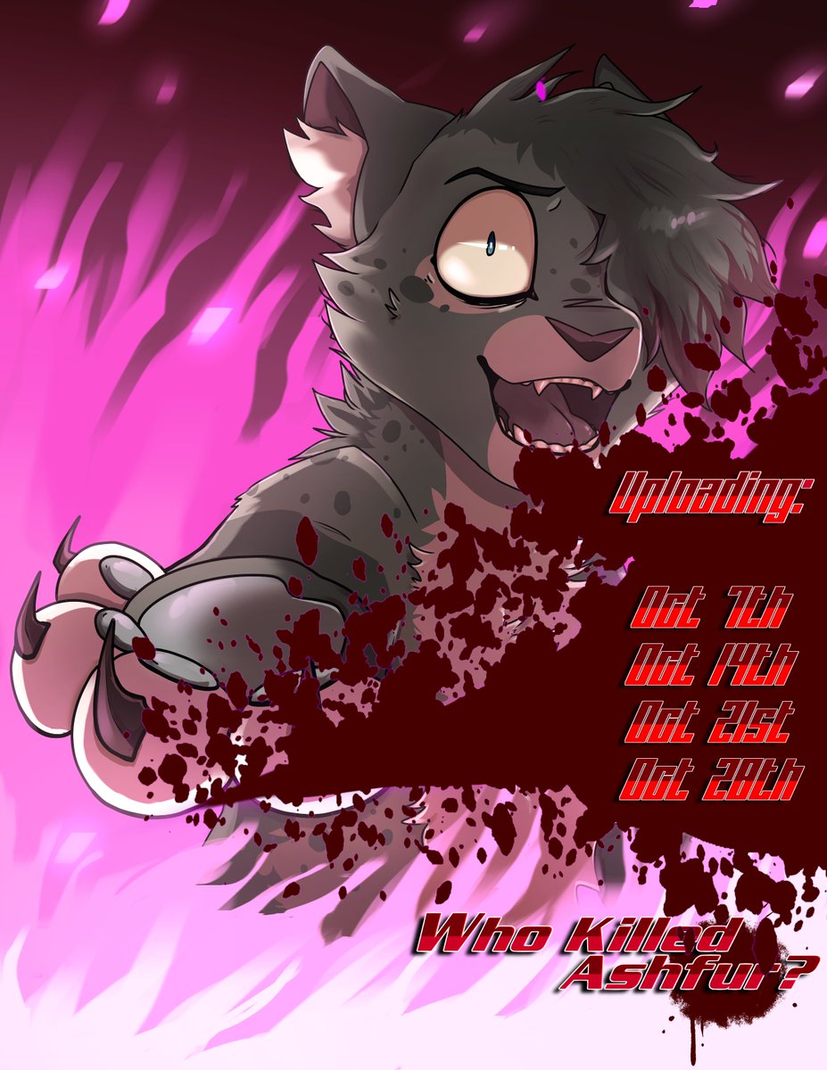 WarriorsFanDub's tweet photo. Who Killed Ashfur? FINALE RELEASE DATES!  

We'll be uploading in 4 videos on: 
Oct 7th, 
Oct 14th,  
Oct 21st, 
Oct 28th.  

The premieres will be up on YouTube!  
See you then! https://t.co/HYE2NfGUqX