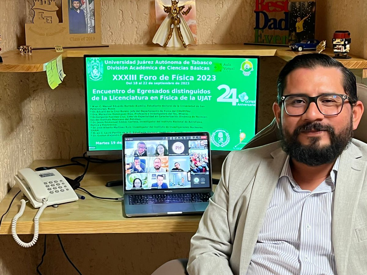 inaoe_mx's tweet photo. #BoletínInformativo, El doctor Jesús Emmanuel Gómez Correa, egresado distinguido de la UJAT
Nota completa en https://t.co/Js83Y3ceq2 https://t.co/O5HDMj1qEL