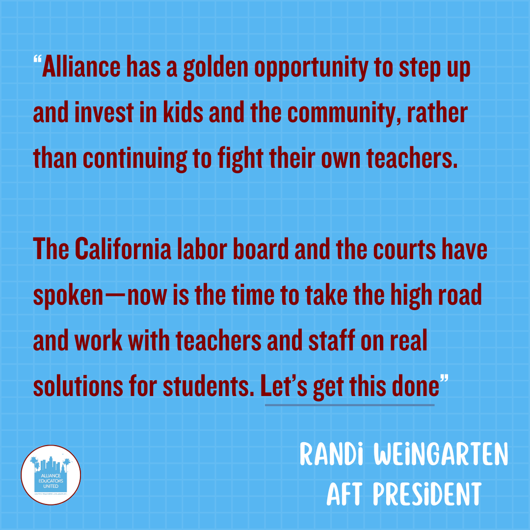 Alliance Educators United tweet media