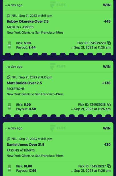 AguitaBets's tweet photo. Let's get it!! what a wonderful 1 gamer it was 🤑

Check out our discord for access to all our plays and live rankings! https://t.co/H4fhRx08gJ