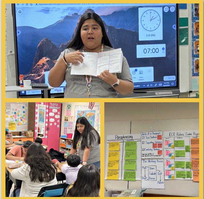 Today 4th &amp; 5th grade teachers showed what they learned in their Extended Constructed Responses &amp; Revision Lab Site! 📣📙📝 Good job <a href="/Egomez119/">Erica Gomez</a>, Susan Hernandez, and <a href="/mrsjuarezin5th/">Aidee Juarez, M.Ed.</a>! #infinatepossibilities #MyAldine <a href="/Arcos1968/">Maritza arcos</a> <a href="/maty_orozco/">Dr. Matilda “Maty” Orozco</a> <a href="/drgoffney/">Dr. LaTonya M. Goffney</a>  <a href="/JudarrahH/">Judarrah Hawkins</a> <a href="/CarmenConover1/">Carmen Conover</a>
