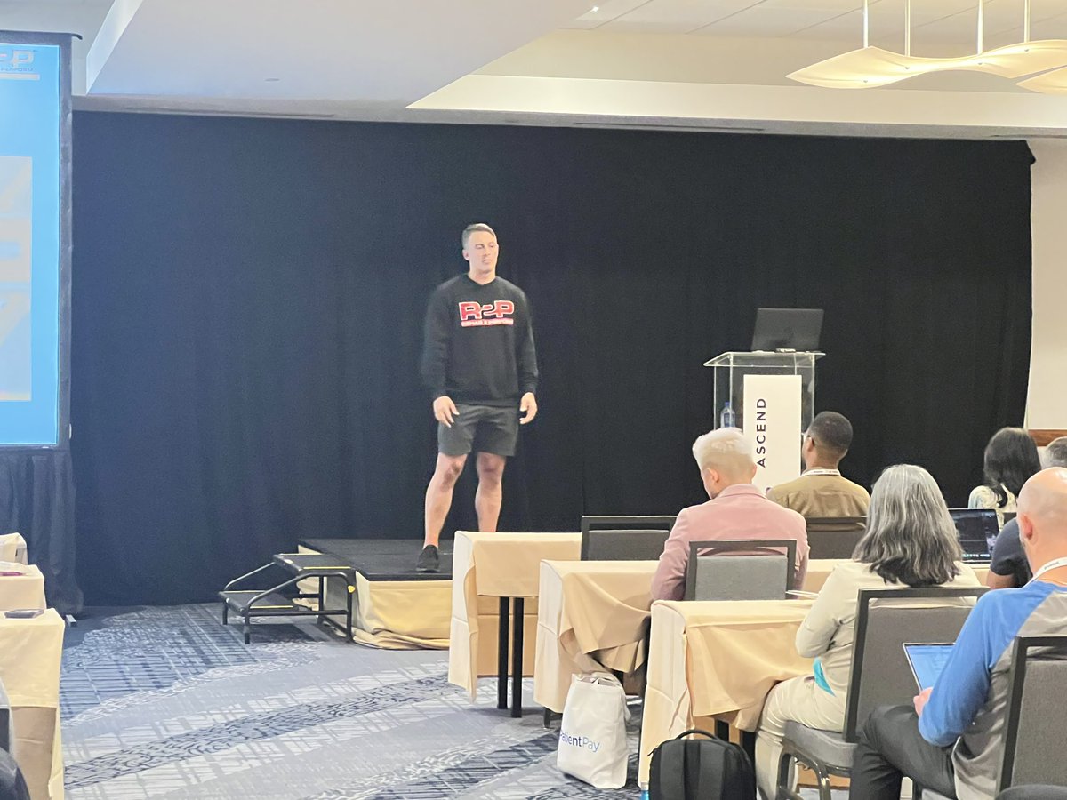 As usual @drjoshfunk brought the #funk and delivered a great session to motivate clinic owners to have The Apple Mindset. #ascend2023