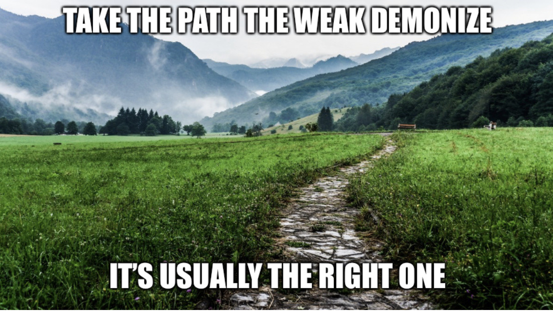 TimToolman117's tweet photo. Do not follow the masses, they're usually going the wrong direction by someone's beck and call, and if they're telling you to blindly follow them and trust them, they're ALWAYS going the wrong direction. 
#Masses #DoNotComply #DontFollowTheHerd #Defy #ThePathLeastTraveled #Life https://t.co/zEzlFmtx3B