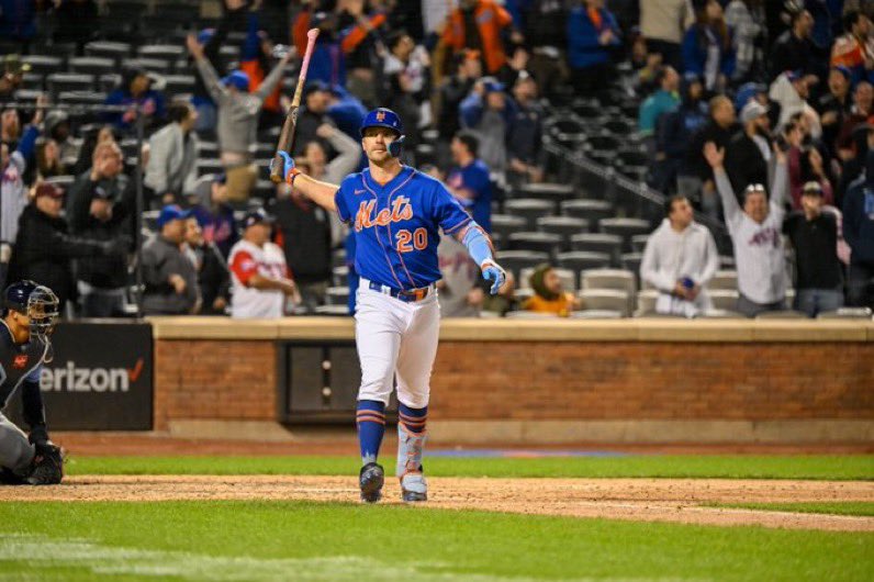 MetsScope's tweet photo. Pete Alonso is the only player in Mets history to have three 115+ RBI season. https://t.co/Ml4w339SxM
