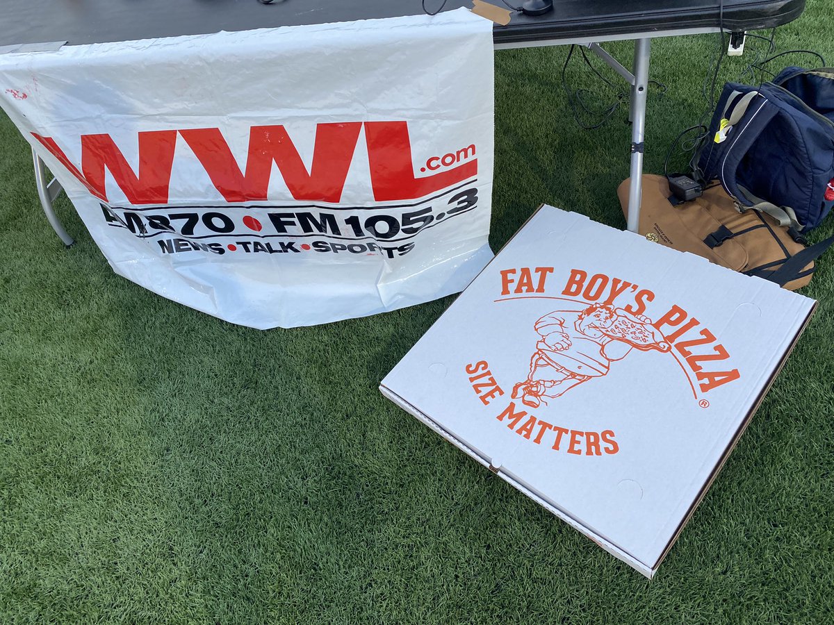 Thanks to <a href="/eatfatboyspizza/">Fat Boy's Pizza</a> for feeding the crew tonight in Hahnville and through the season.