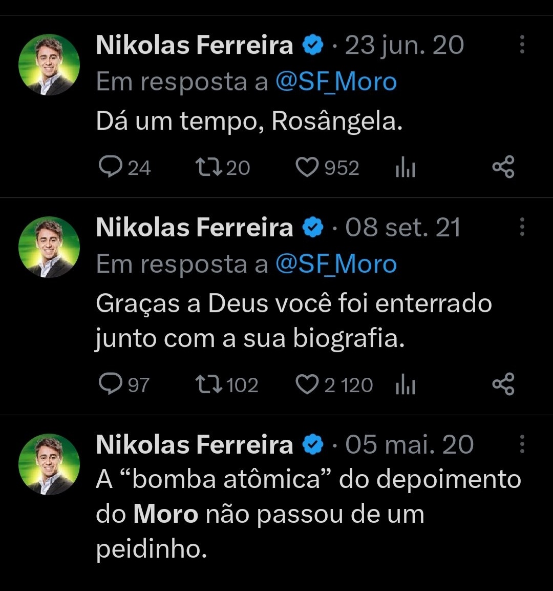 HeleniceAM1's tweet photo. @rosangelamorosp @nikolas_dm A conta não  entendeu nada ainda , ta defendendo o mlk mkk https://t.co/hu4fpYNiRx