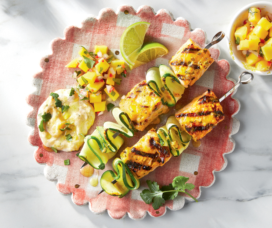 Our Salmon and Zucchini Ribbon Skewers are here to add a splash of color and flavor to Spring. Grilled to perfection and infused with zesty goodness, this recipe is the ultimate ode to warmer days. Try now, to.aldi.in/3ZqHUKT