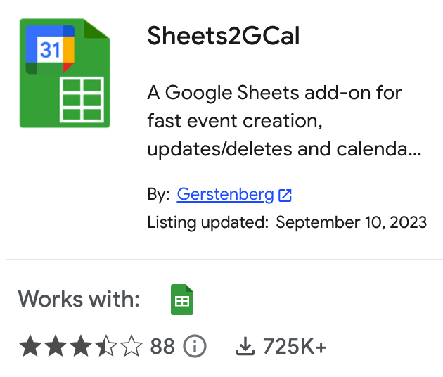 GCalTools's tweet photo. 📅 Big news! We have hit 725k users, and have just released one big update 🚀 Introducing Sheets2GCal's latest version with two-way syncing between Google Calendar and Sheets. Free for casual use, affordable subscriptions for power users. https://t.co/2Y2Hk1zxJi #Sheets2GCal https://t.co/uaksXGhhqd