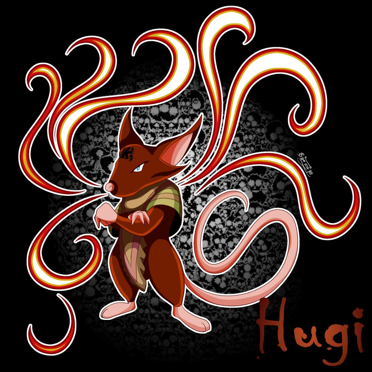 Egoart98's tweet photo. Hugi, demonio creado por el Huallallo Carhuancho. #egoart98 #digitalart #digitalpainting #digitalillustration #digitaldrawing #digitalartist #illustrations #ilustradoresperuanos #ilustraciondigital #anime #dibujos #dibujodigital #originalcharacter #mangastyleart #mitologia #hugi https://t.co/UPqeiQ48B1