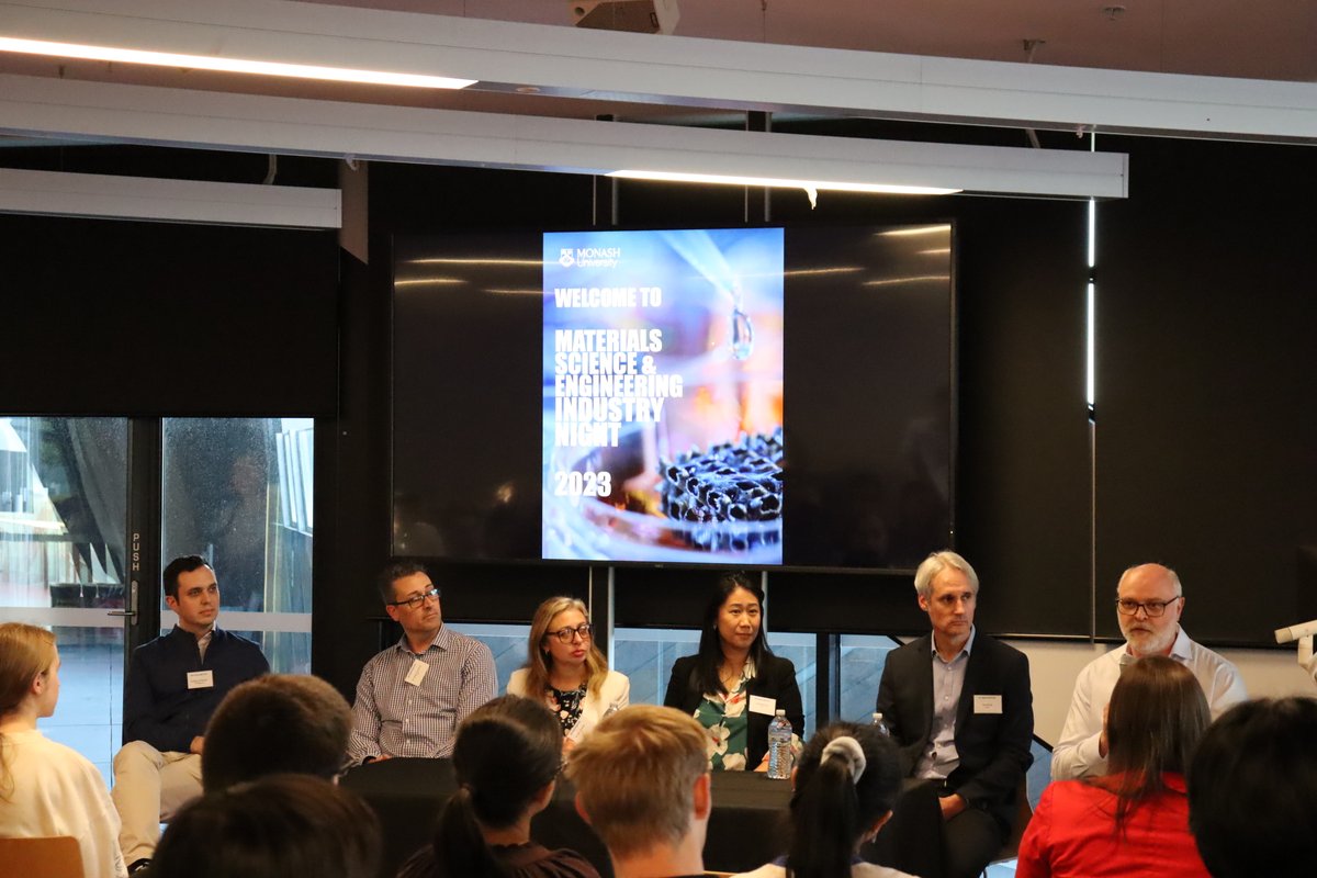 MonashMSE's tweet photo. Big thanks to all attendees to the MSE Industry Night!
Special thanks to all panel members for sharing their insights.
It was a great event bringing together MSE students and industry!
@MonashUni #University https://t.co/4p0P9IkqfN