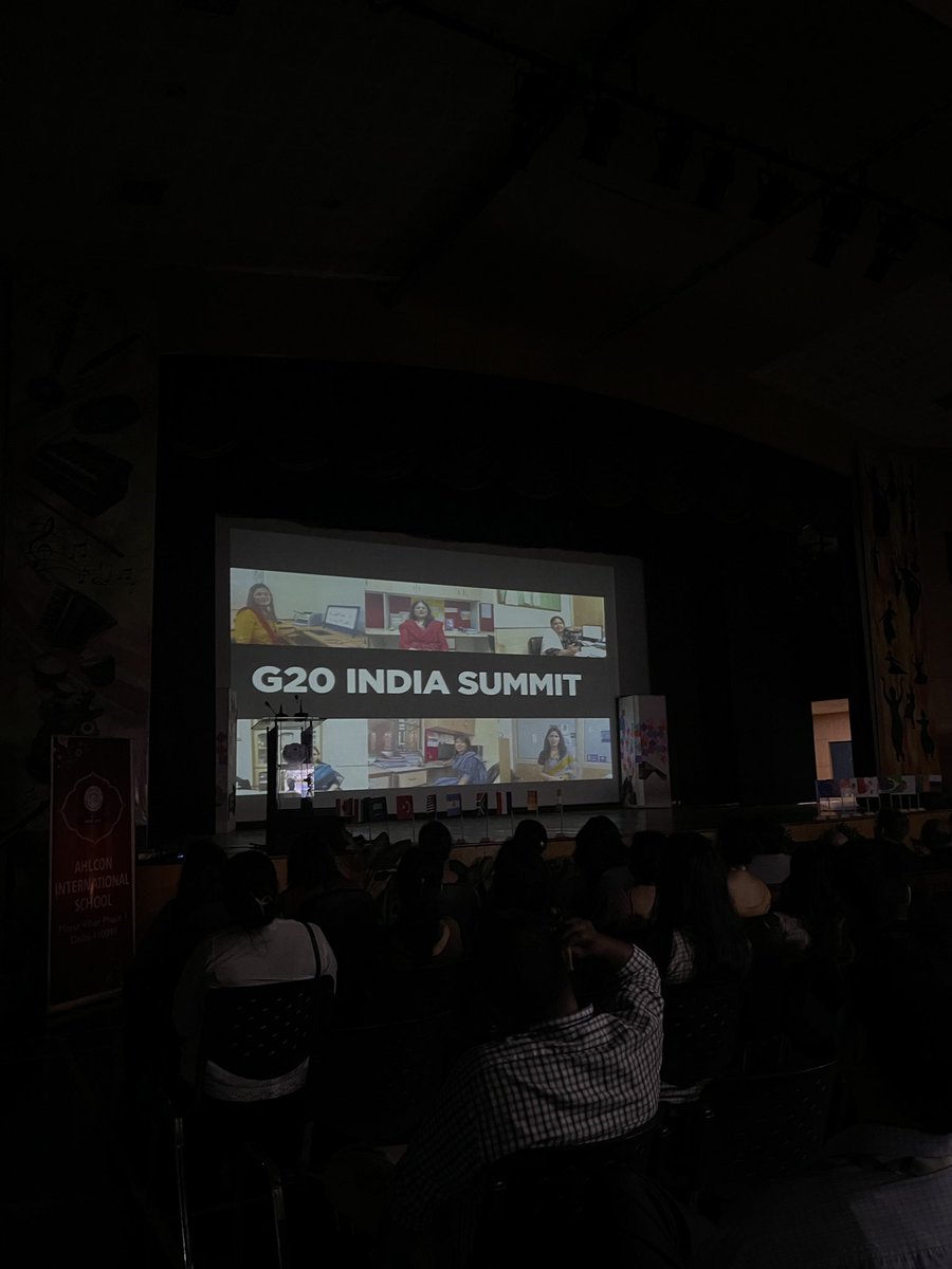 Lamp lighting ceremony, addressing by Principal <a href="/y_sanjay/">Sanjay Yadav</a> sir followed by “Nrityadhwani: a symphonic dance fusion” by our school teachers and video of G20 summit hosted by our school at opening ceremony. #AhlconIntlModelG20
#AhlconIntl
#climatechange
#G20India
<a href="/PMOIndia/">PMO India</a> 
<a href="/g20org/">G20 United States</a>