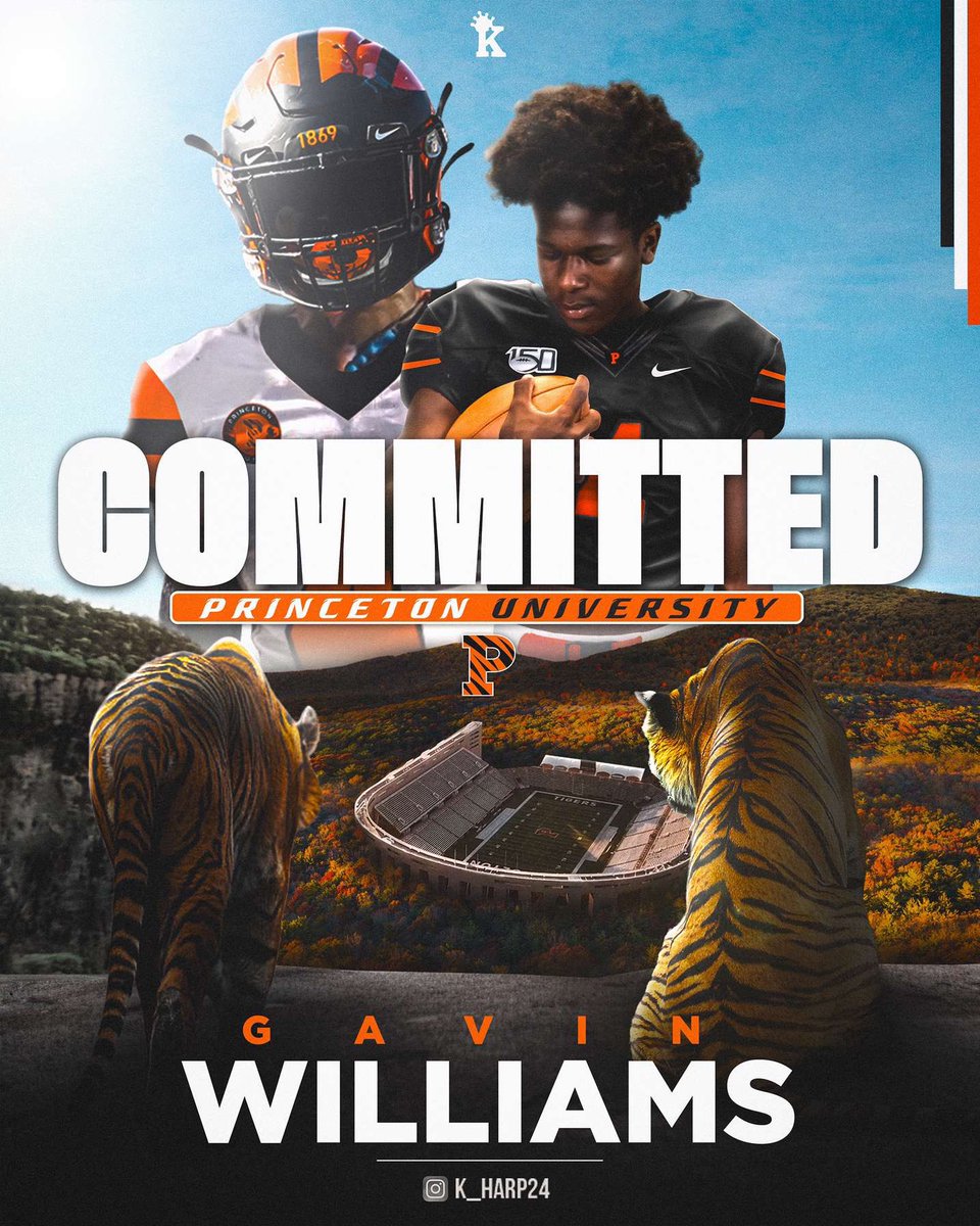 Gavin Williams (@g_weezy30) on Twitter photo Iβm #Committed to the Process!
I'm extremely blessed to announce my commitment to Princeton University! I want to thank <a href="/coachehenderson/">EJ Henderson</a>, <a href="/CoachBobSurace/">Bob Surace '90</a>, and the rest of the Princeton staff for this amazing opportunity! #BeATiger #Juice24 Iβm #Committed to the Process!
I'm extremely blessed to announce my commitment to Princeton University! I want to thank <a href="/coachehenderson/">EJ Henderson</a>, <a href="/CoachBobSurace/">Bob Surace '90</a>, and the rest of the Princeton staff for this amazing opportunity! #BeATiger #Juice24