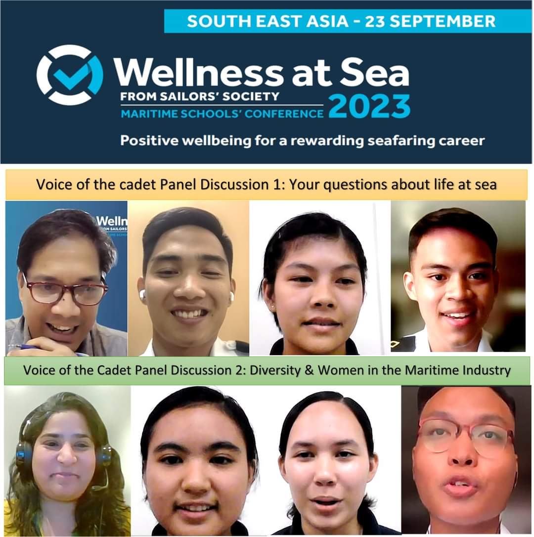 Fantastic Panel Discussion with  Cadets as panelist from Philippines on Life at Sea and Embracing Diversity and Women in Maritime Industry. Wonderful to know their thoughts and vision on joining this sector.<a href="/JohanSmith14/">Johan Smith</a> <a href="/SailorsSociety/">Sailors' Society</a> <a href="/WellnessatSea/">Wellness at Sea</a>