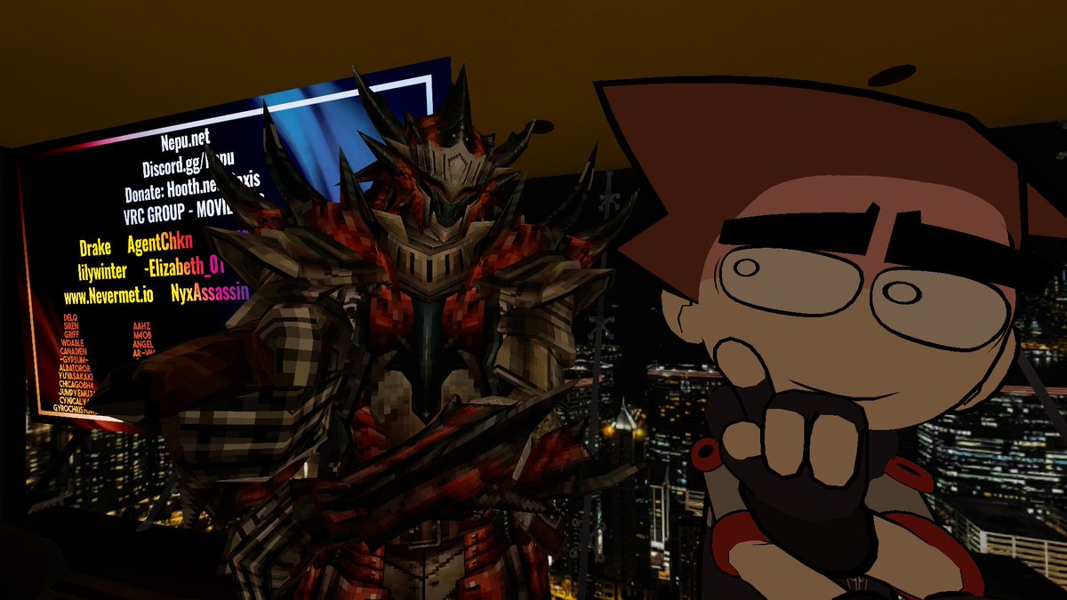 WaffleDaWaffle's tweet photo. @ScottFalco Had such a wonderful time hanging out with everyone (as well as celebrating a certain Gho5t's birthday) during tonight's vr session! The sheer chaos and fun they behold always make them a night to remember! https://t.co/mgEaLlN4RB