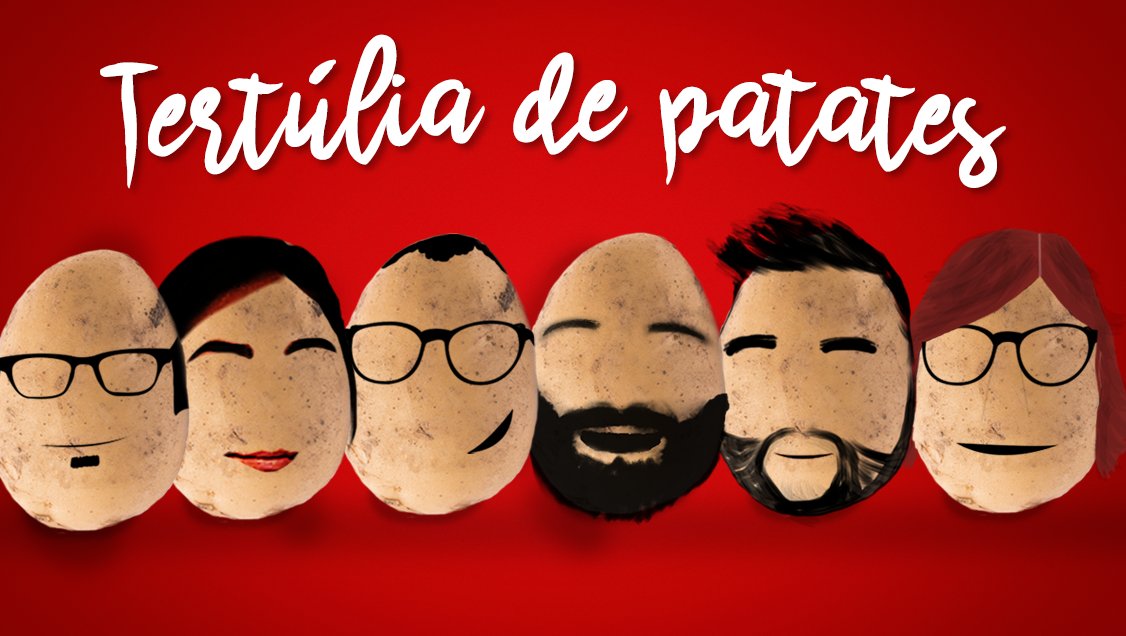 Via lliure RAC1 (@vialliure) on Twitter photo 👉 🥔 Tothom amunt, perquè arriba...la #TertúliaDePatates!!!
😃 Què haurà sorprès aquesta setmana <a href="/mireiagarolera/">Mireia Garolera</a> <a href="/claramolins/">Clara Molins</a> <a href="/tonimunoz/">Toni Muñoz</a> <a href="/jllgarcia/">Joan Lluís Garcia</a> i <a href="/beltrushi/">Jordi Beltran</a> ? Quines cançons hauran sonat als seus caps? Ho descobrirem ara mateix...
▶️📻 rac1.cat/directe 👉 🥔 Tothom amunt, perquè arriba...la #TertúliaDePatates!!!
😃 Què haurà sorprès aquesta setmana <a href="/mireiagarolera/">Mireia Garolera</a> <a href="/claramolins/">Clara Molins</a> <a href="/tonimunoz/">Toni Muñoz</a> <a href="/jllgarcia/">Joan Lluís Garcia</a> i <a href="/beltrushi/">Jordi Beltran</a> ? Quines cançons hauran sonat als seus caps? Ho descobrirem ara mateix...
▶️📻 rac1.cat/directe