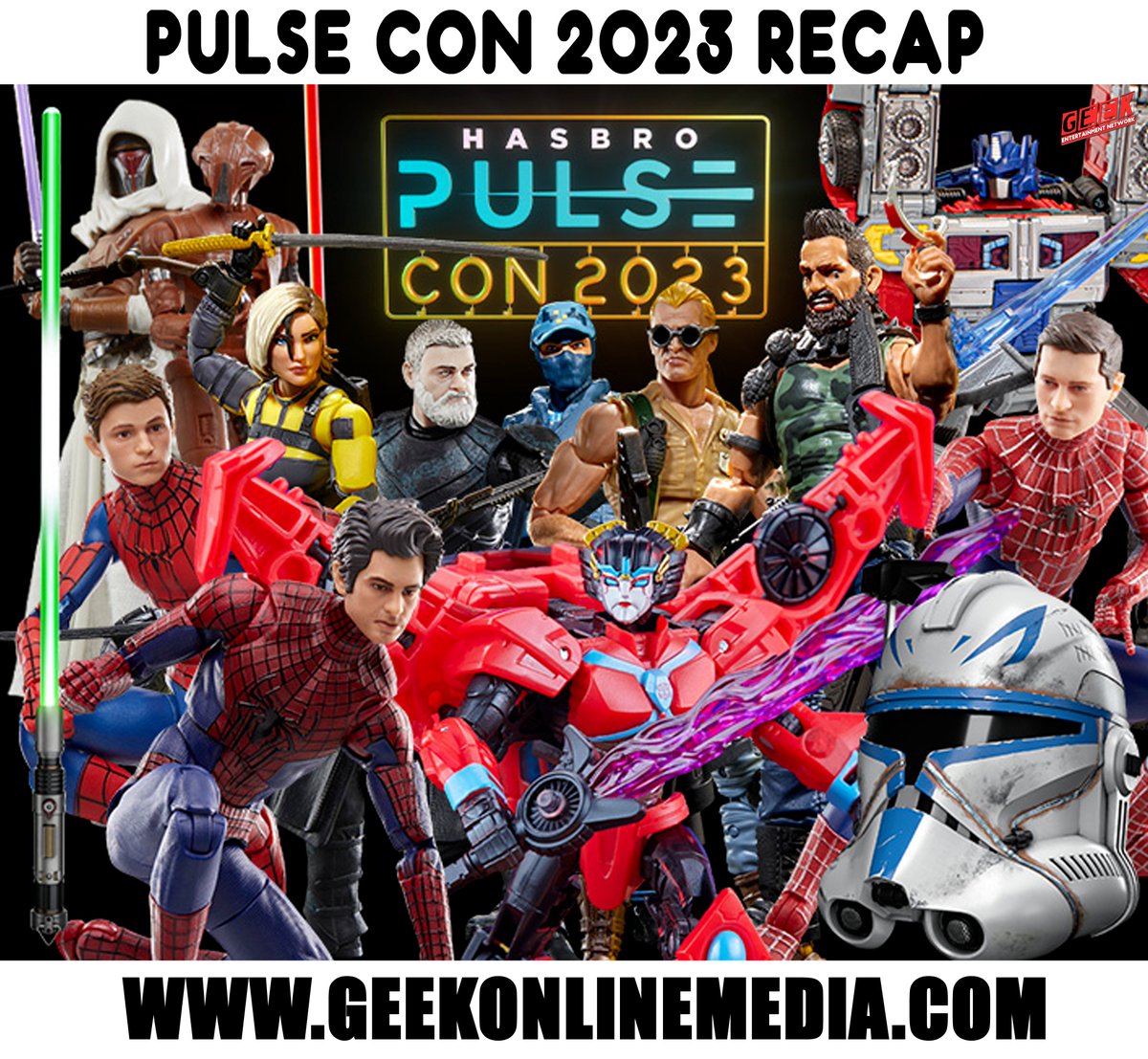 GeekOnlineMedia's tweet image. Catch today&apos;s preorder reveals from #PulseCon2023 at GEN:
tinyurl.com/4d5yfbsz
Best con reveals: Joe Classified
Worst likeness: Shin Hati
Thinnest line up: Star Wars Black Series
Best double dip: Marvel Legends