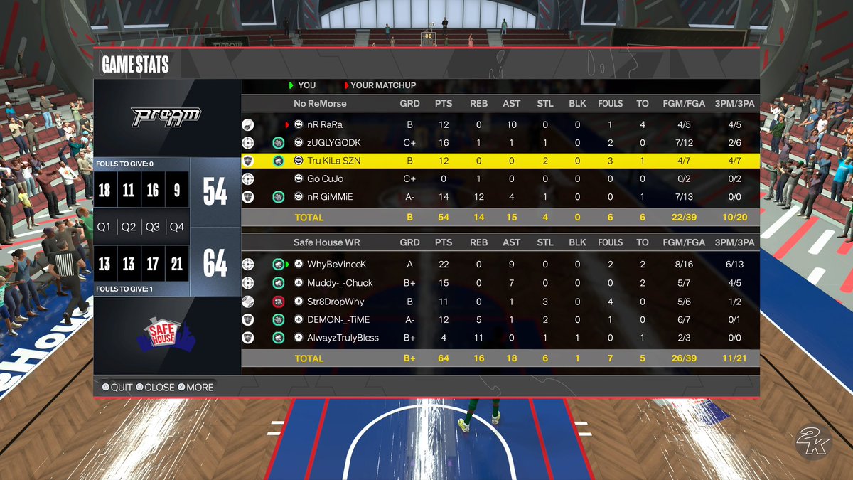 GGs To This Xbox Team as we advance In @UBL2KLEAGUES Tournament To round 4