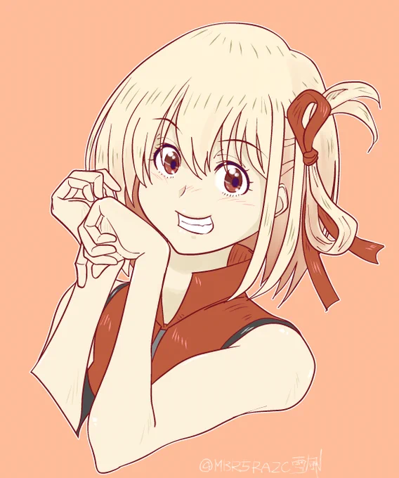 去年の自分(雪風)の誕生日ポスト(ツイート)に描いて貼りつけた千束ちゃん"千束ちゃんのイラストが流れてきたと思ったら知らないオッサンの誕生日情報もオマケで付いてきた" というね、その節は正直、スマンカッタw千束ちゃん、誕生日……(」'□`)」 オメデトウゥゥゥゥゥゥゥゥゥッ!!!!! 