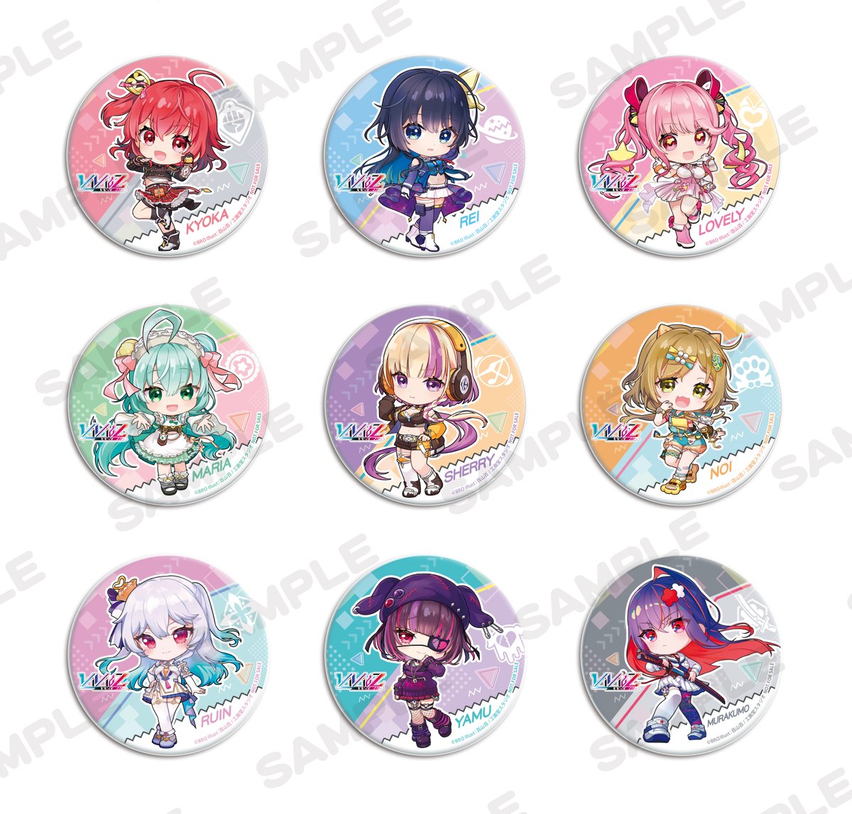 参加景品として缶バッジ（全9種よりランダム）をプレゼント‼ 追加に