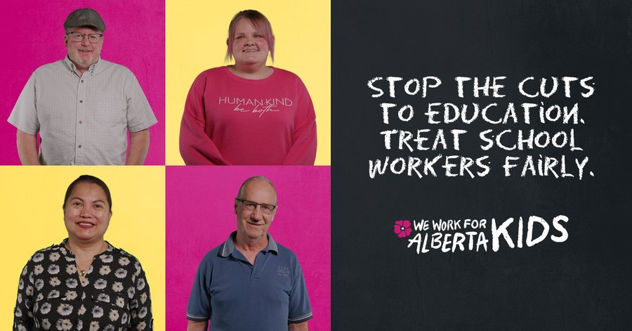 Alberta has 2,200 fewer Educational Assistants today than one year ago. At a salary of $26,400 - it's no wonder they can't hire anyone new. We have the lowest per pupil education funding in Canada, and that has to change. weworkforalberta.ca/kids #ableg #abpoli #yyc #yeg