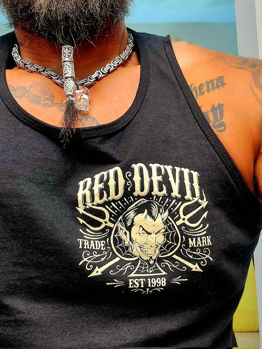 Oger11's tweet photo. Be whatever you want to be! #fucksociety #fuckorganizedreligon #reddevil #headedtohell #reddevilclothing https://t.co/FFQBpLmDTh