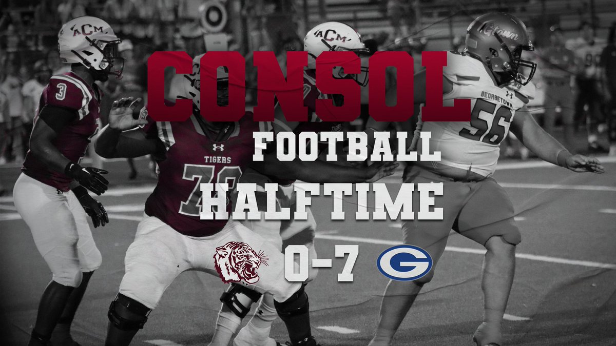 AMCHS AVP (@amchsavp) on Twitter photo Consol vs. Georgetown Halftime Score 0-7
Watch live at: youtube.com/live/lh1cFSxbx…
<a href="/ConsolHS/">A&M Consolidated HS</a>
<a href="/AMCHSTigerClub/">Consol Tiger Club</a>
<a href="/ConsolFootball/">A&M Consolidated Football</a> Consol vs. Georgetown Halftime Score 0-7
Watch live at: youtube.com/live/lh1cFSxbx…
<a href="/ConsolHS/">A&M Consolidated HS</a>
<a href="/AMCHSTigerClub/">Consol Tiger Club</a>
<a href="/ConsolFootball/">A&M Consolidated Football</a>