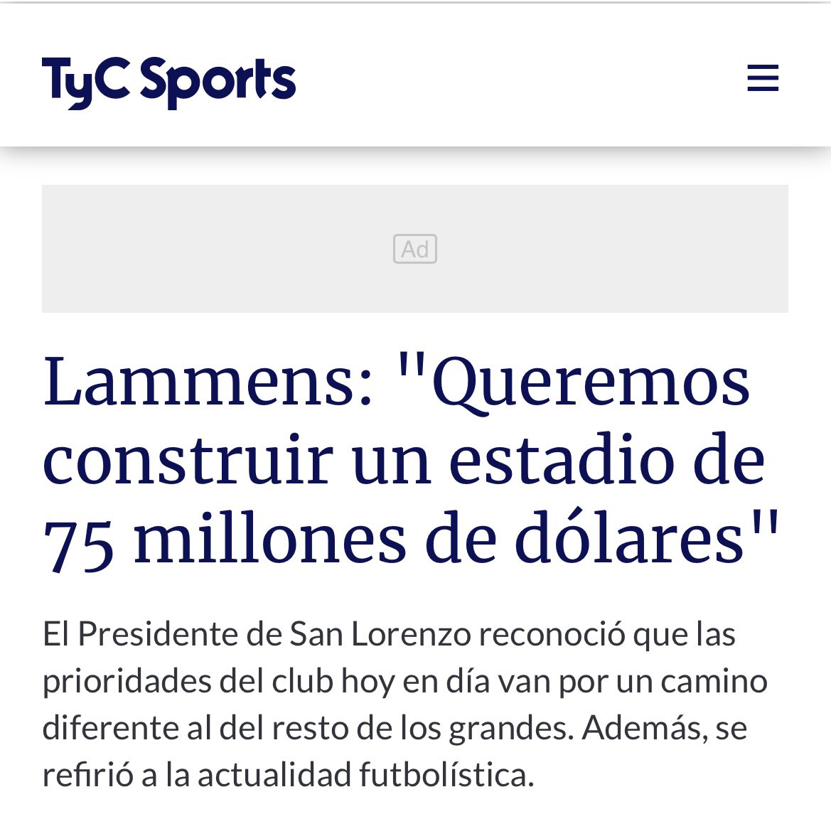 julyregueyro's tweet photo. Lammens prometía en #SanLorenzo un estadio en Boedo, apuntaba a tenerlo para 2016 con una inversión de 75 M de dólares, apto para el Mundial 2023. 

Ahora, está anunciando las candidaturas de las canchas de Independiente y Racing a la Copa del Mundo. Sin un ladrillo en Boedo. https://t.co/UqNYgA2rrt