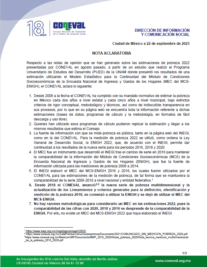 coneval's tweet photo. 🟢Nota Aclaratoria 
https://t.co/88FVUON2kG

#LoQueSeMideSePuedeMejorar https://t.co/cg7stU6HKB