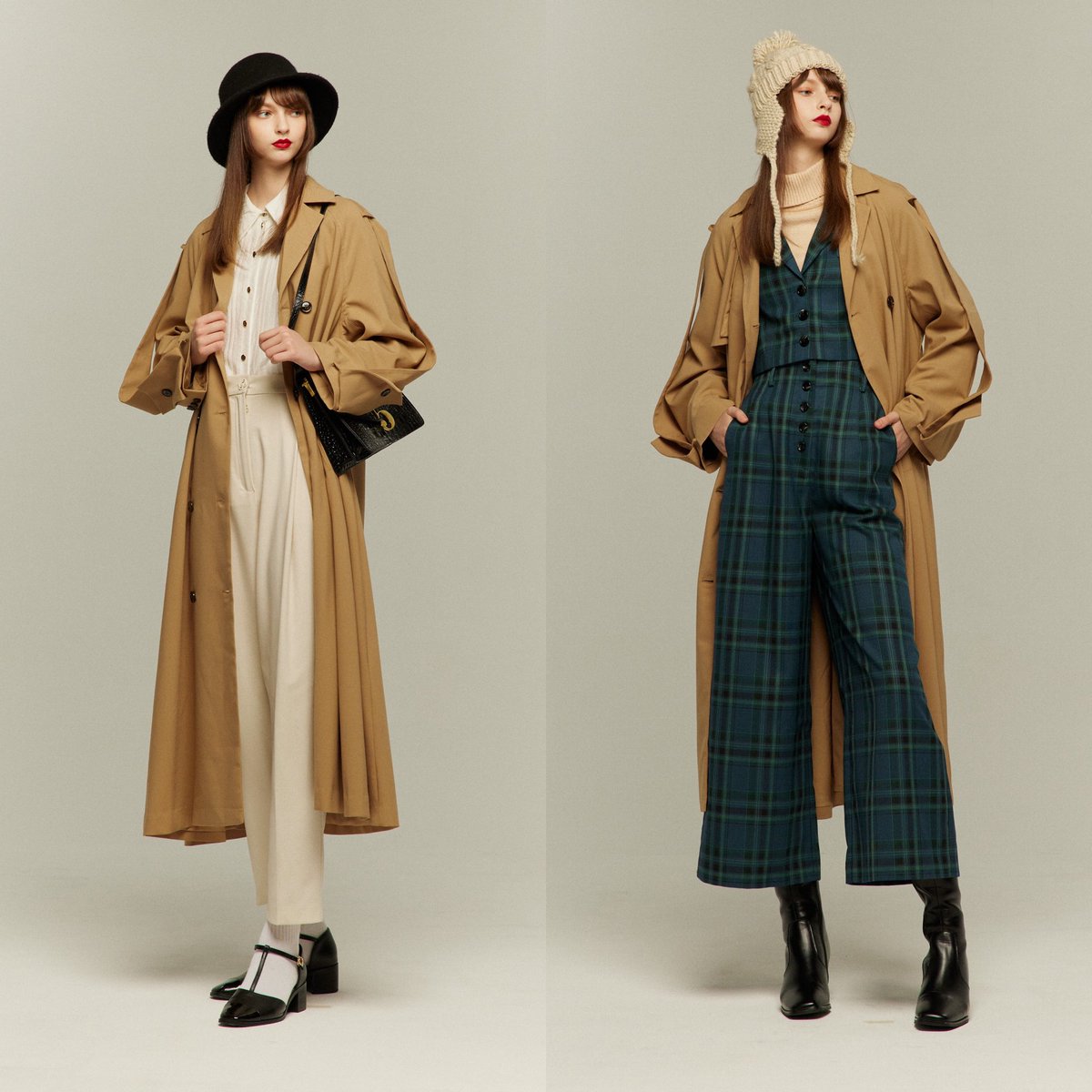 本日新作！24時間限定10％割引 2 Way リボントレンチコート