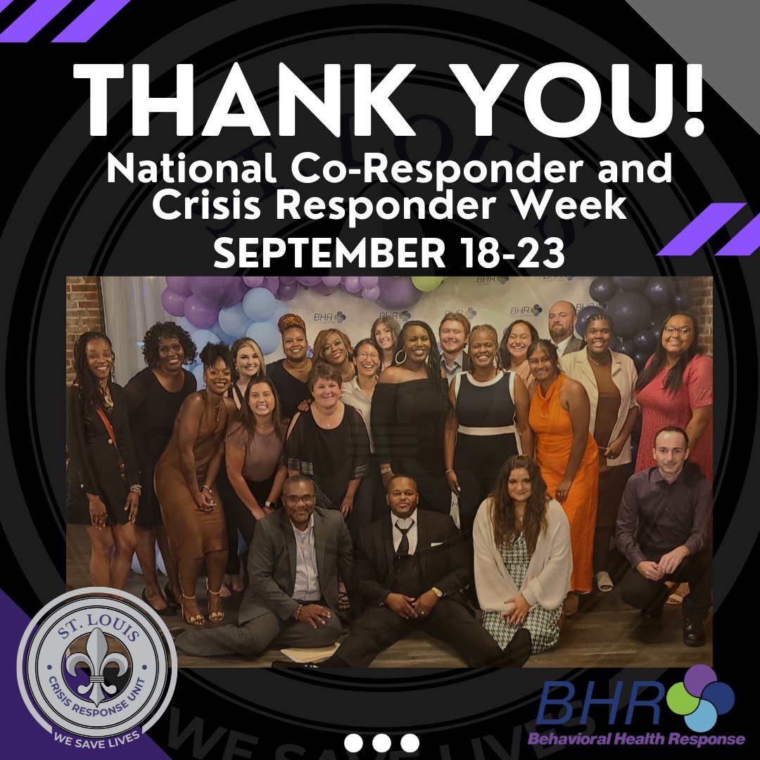 BHR would like to recognize National Co-Responder and Crisis Responder Week 2023! BHR wants to recognize our very own League of Lifesavers and our wonderful Justice Crisis and Response Unit. #savinglives #BHR #wesavelives #crisisresponderweek #coresponderweek