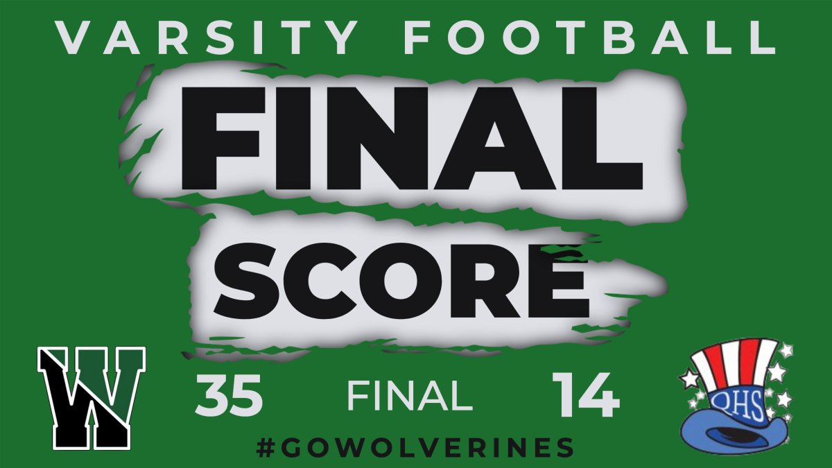 Westwood Athletics (@whsathletics1) on Twitter photo Varsity Football gets a big win tonight over Quincy HS 35-14. <a href="/BostonHeraldHS/">Danny Ventura</a> <a href="/GlobeSchools/">Boston Globe Schools</a> Varsity Football gets a big win tonight over Quincy HS 35-14. <a href="/BostonHeraldHS/">Danny Ventura</a> <a href="/GlobeSchools/">Boston Globe Schools</a>