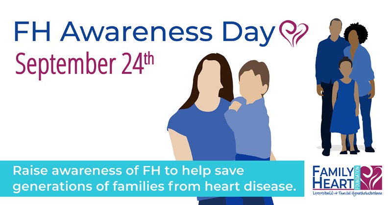 Today is #FHAwarenessDay! Prevent early 💗 #HeartDisease by raising awareness of familial hypercholesterolemia (FH). Together we can help save generations of families from heart disease. #KnowFH Join us by downloading our toolkit & shareing today FamilyHeart.org/fh-awareness-d…