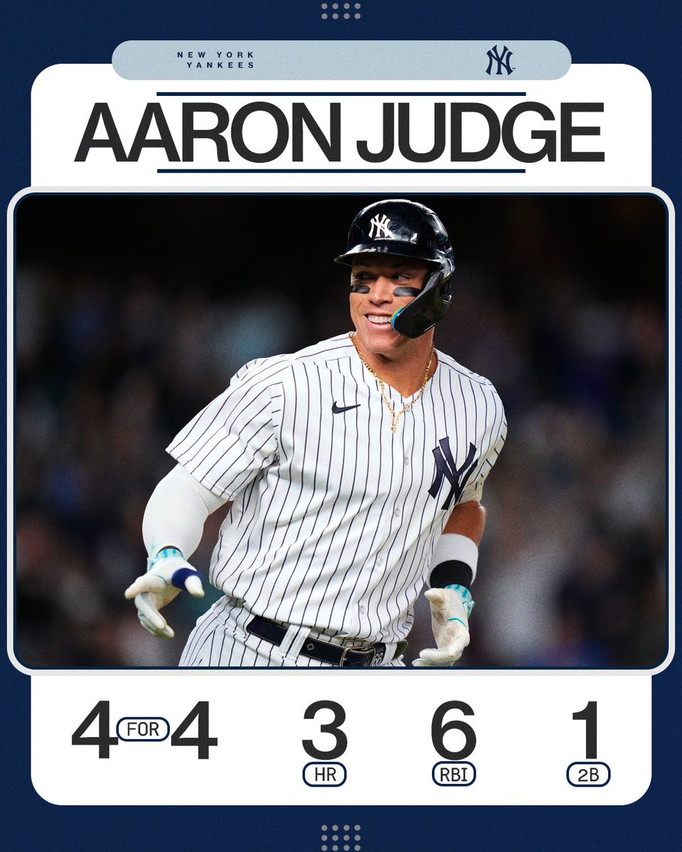 Have a night, Aaron Judge. 👏