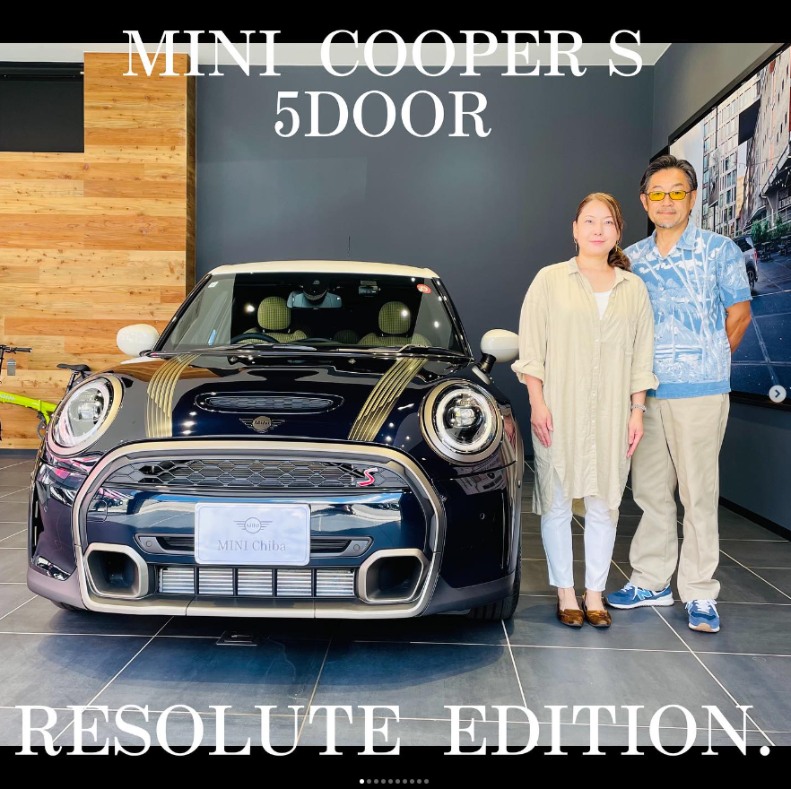 GlanzMini's tweet photo. 【MINI千葉】
MINIダンディー誕生！！

■ MINI COOPER S 5DOOR■
RESOLUTE EDITION.

この度はMINI千葉よりMINIをお選び頂き、
本当に本当にありがとうございます⭐️

ご納車おめでとうございます🎉🎉

#MINI #minicoopers5door
#resoluteedition #ご納車おめでとうございます
#素敵なご夫婦
#MINI千葉 https://t.co/heA6dQ0mnQ