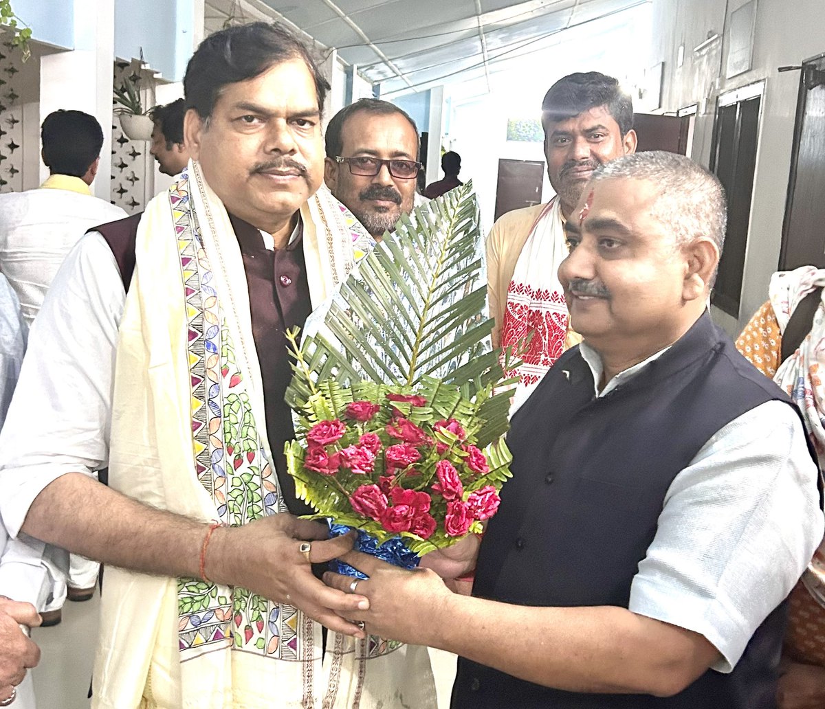 mkrtiwari_bjp's tweet image. सहरसा सर्किट हाउस पहुँचने पर पार्टी कार्यकर्ताओं ने आत्मीय स्वागत किया । @BJP4Bihar