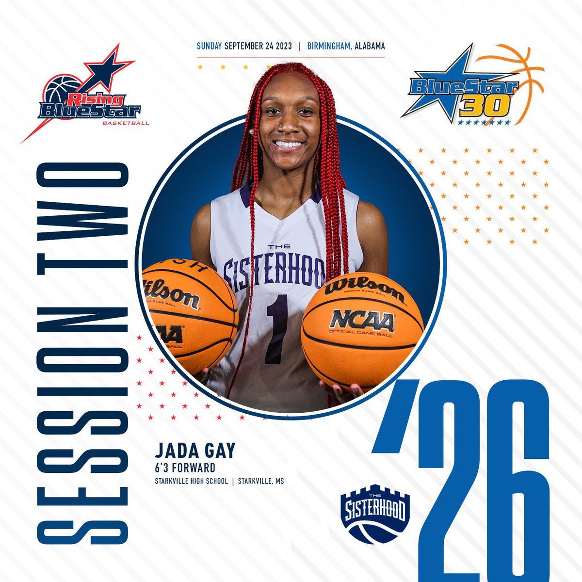 jadagay112's tweet photo. SEE YOU SUNDAY!!
Rising Blue Star Combine
Birmingham, AL
#risingbluestar
#ouTSHine #mississippiGIRLScanBALL
@TSHLadyLions https://t.co/WNv2I1WAUZ