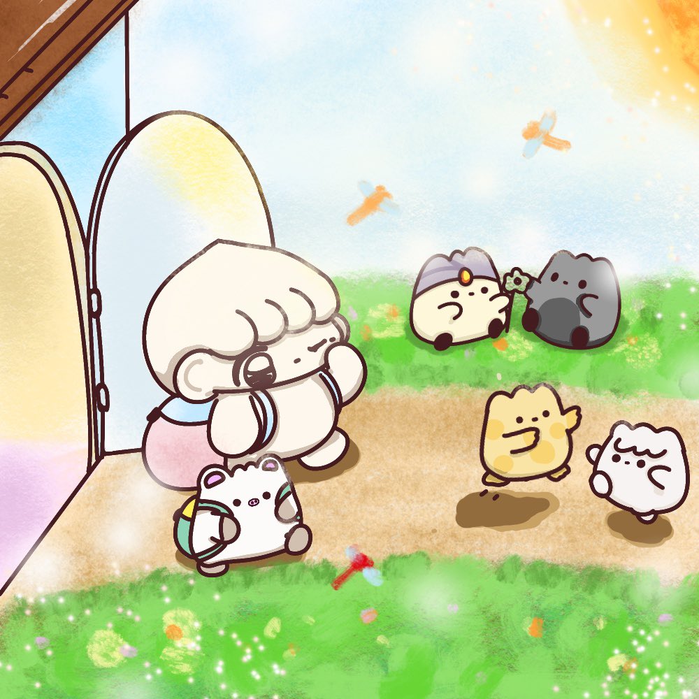 しゅっぱーつ
#イラスト #ゆるいイラスト
#しょうろんポウ