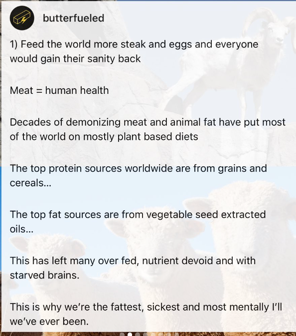 PJ3PPP's tweet photo. #wellness #properhumandiet #optimumhealth
#yourbrainneedsfat #cholesterol is brain #steroids
#mentalhealth #carnivorediet https://t.co/cVYvnGBsZ4