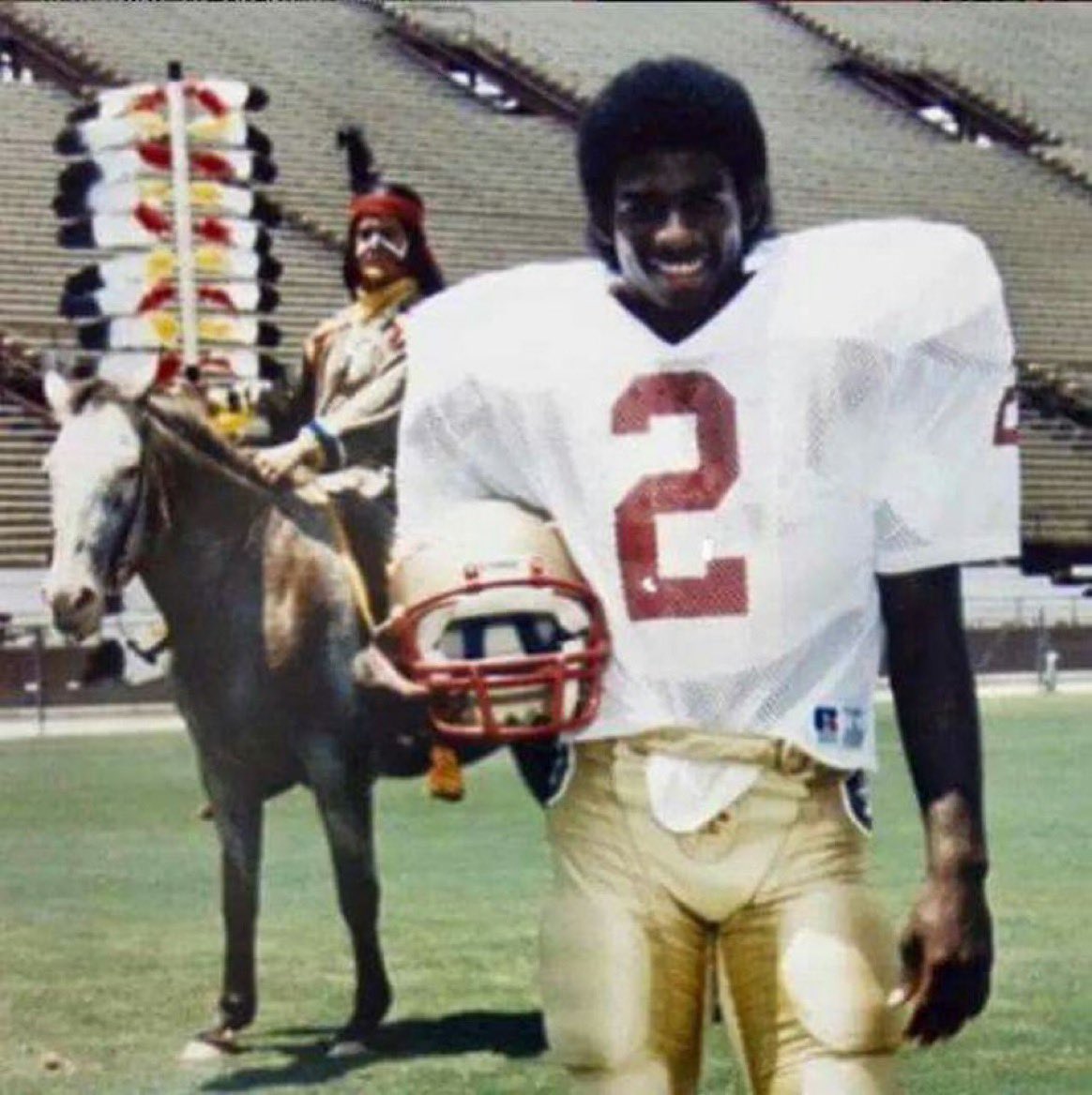 I would absolutely watch a show where Deion and the guy on the horse just travel around America together solving crimes and shit.