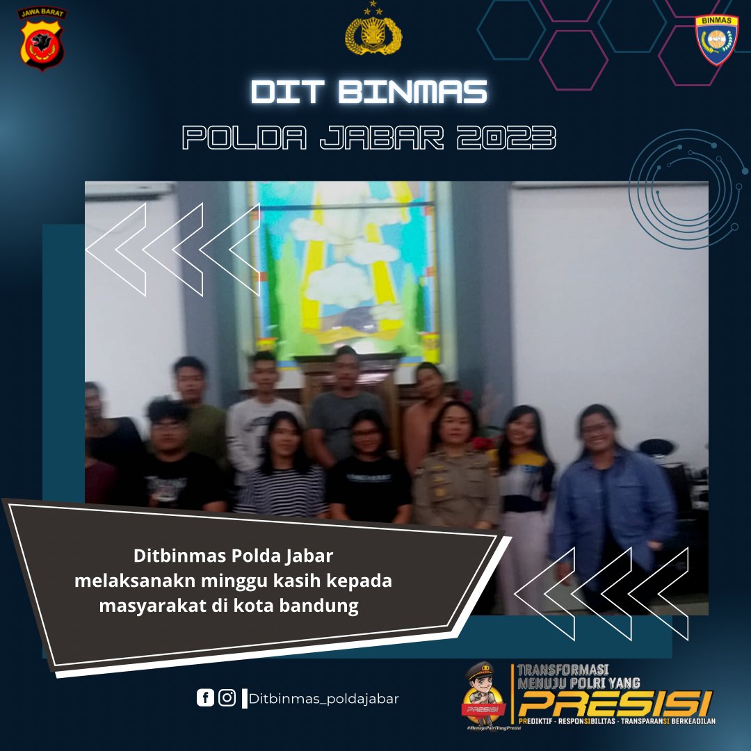 Ditbinmas Polda Jabar melaksanakan Jumat curhat di Gereja GKI Kawaluyaan