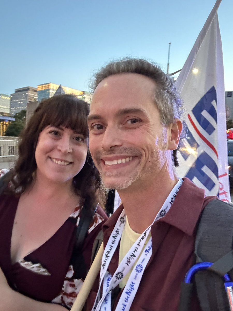 Proud to stand with survivors of sexual and gender based violence alongside #OCETFO members at the #TakeBackTheNight march 🪧 #Ottawa #TBTN #EndSexualViolence #EndGenderBasedViolence #OurStreets @tbtnfoundation @etfoeducators @OCETFO