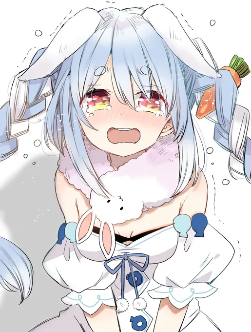 「アンタたちぃ～」泣きぺこらちゃん  #過去に伸びた1枚を載せてまた伸びるのかチャレンジ