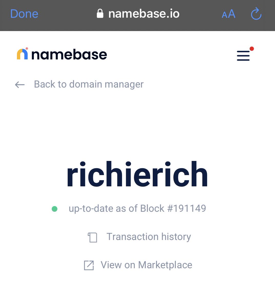 aecheckme's tweet photo. One of my favorite $HNS domain names💯…. And yes I’m still accepting offers https://t.co/PC6HM2kcgY