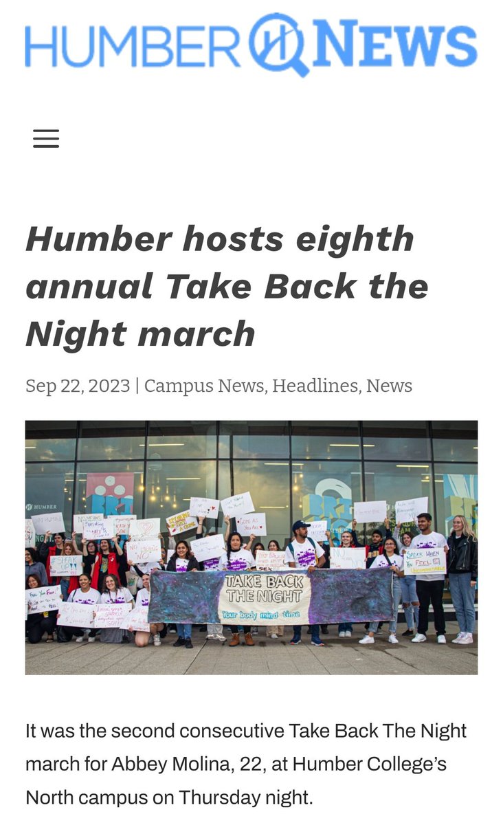Etti Bali (@thebalinian) on Twitter photo Wrote my first ever article for <a href="/HumberToday/">Humber Today</a> on #TakeBackTheNight
Do read! humbernews.ca/2023/09/humber…
#toronto
#humber Wrote my first ever article for <a href="/HumberToday/">Humber Today</a> on #TakeBackTheNight
Do read! humbernews.ca/2023/09/humber…
#toronto
#humber